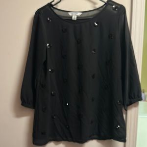 Sheer polka dot old navy top